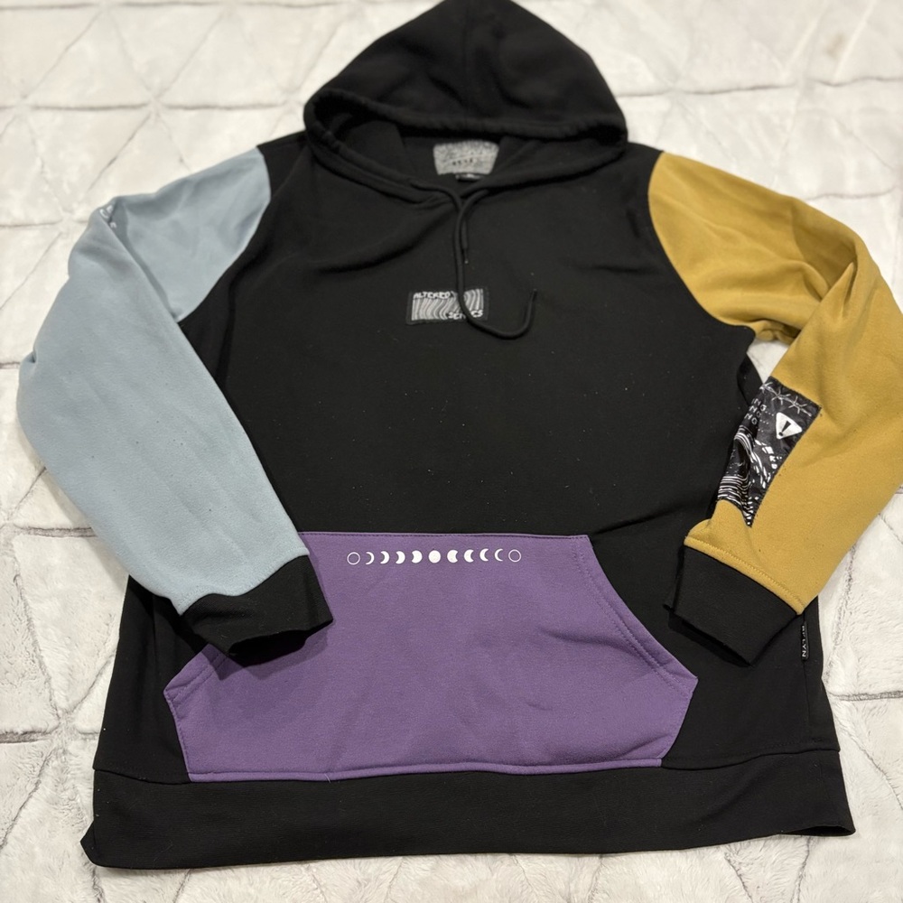 Brooklyn Cloth Men’s Hoodie Altered State Sweatshirt Multicolor Size XL Grunge